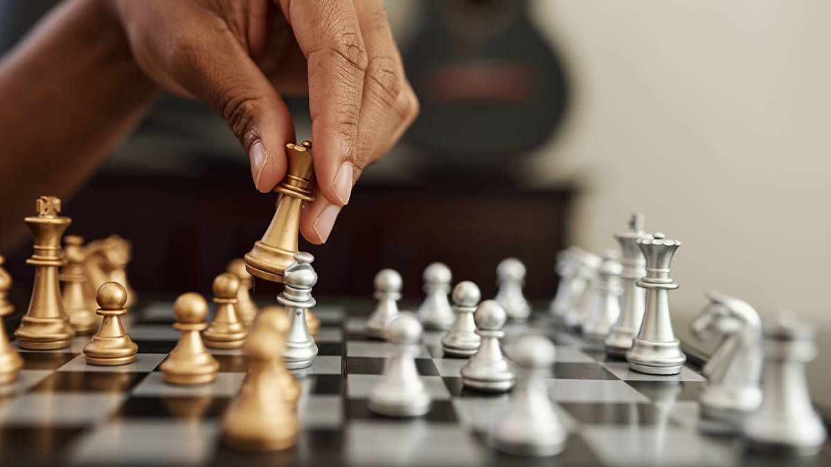 Chess Opening. Italian Game. Stock Photo - Image of pieces