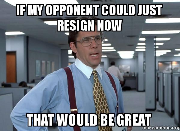 resign